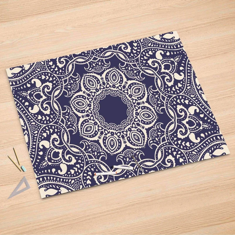 Folienbogen (150x100 cm) - Design: Blue Mandala