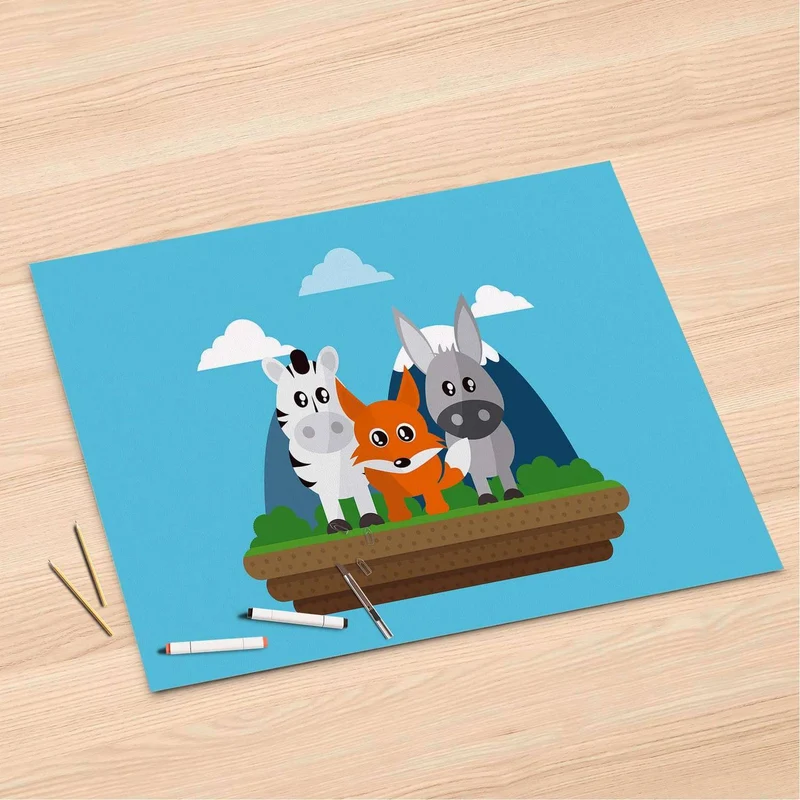 Folienbogen (120x80 cm) - Design: Zootiere