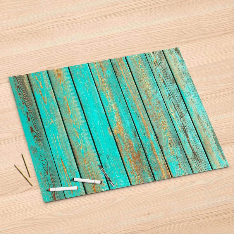 Folienbogen (120x80 cm) - Design: Wooden Aqua