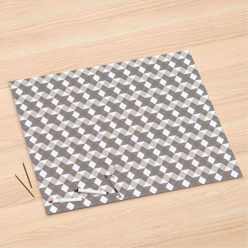 Folienbogen (120x80 cm) - Design: Triangle Pattern - Grau