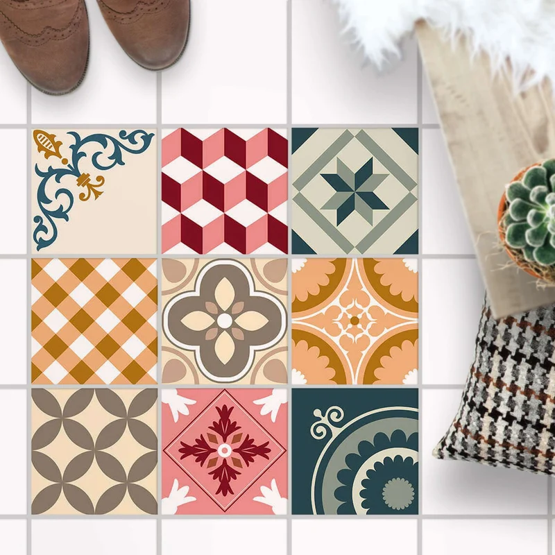 Fliesenaufkleber Boden für Küche & Bad - Design: Swedish Tiles
