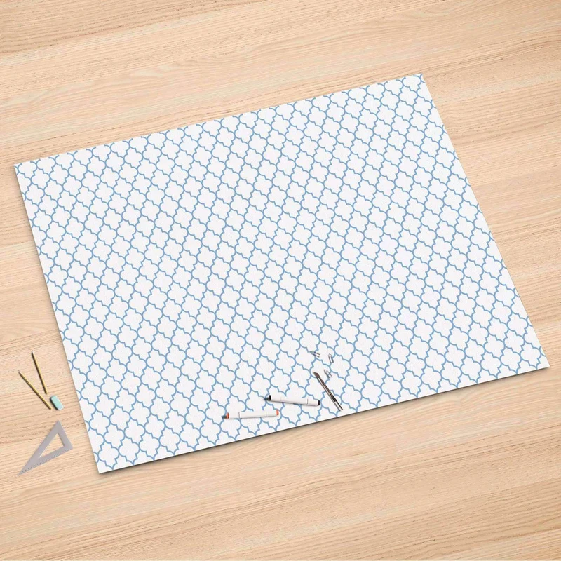 Folienbogen (150x100 cm) - Design: Retro Pattern - Blau