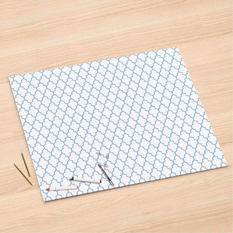 Folienbogen (120x80 cm) - Design: Retro Pattern - Blau