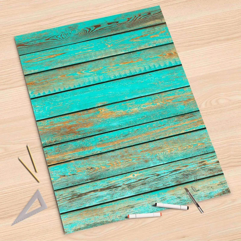 Folienbogen (80x120 cm) - Design: Wooden Aqua