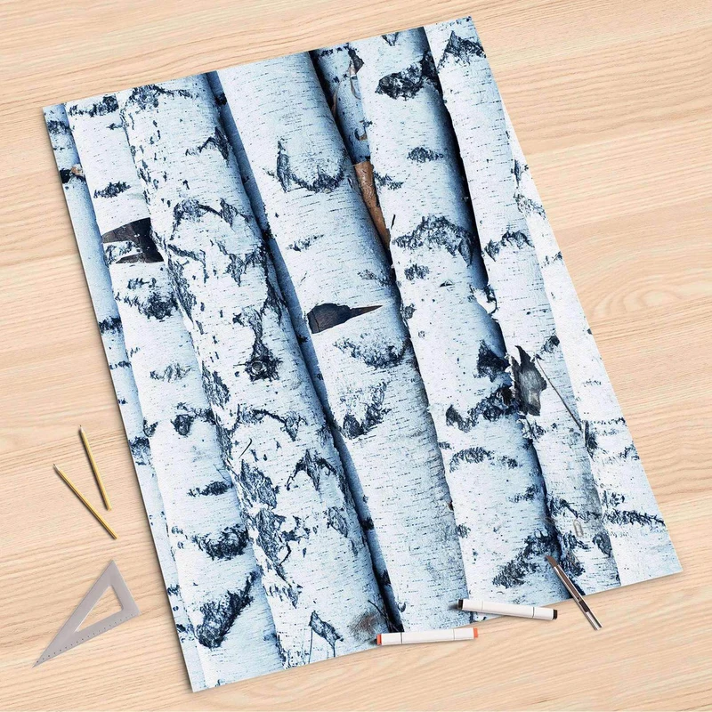 Folienbogen (80x120 cm) - Design: Weisses Buschwerk