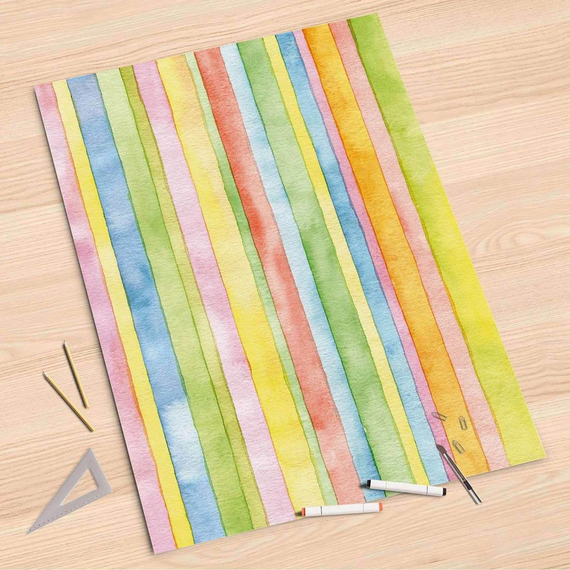 Folienbogen (80x120 cm) - Design: Watercolor Stripes