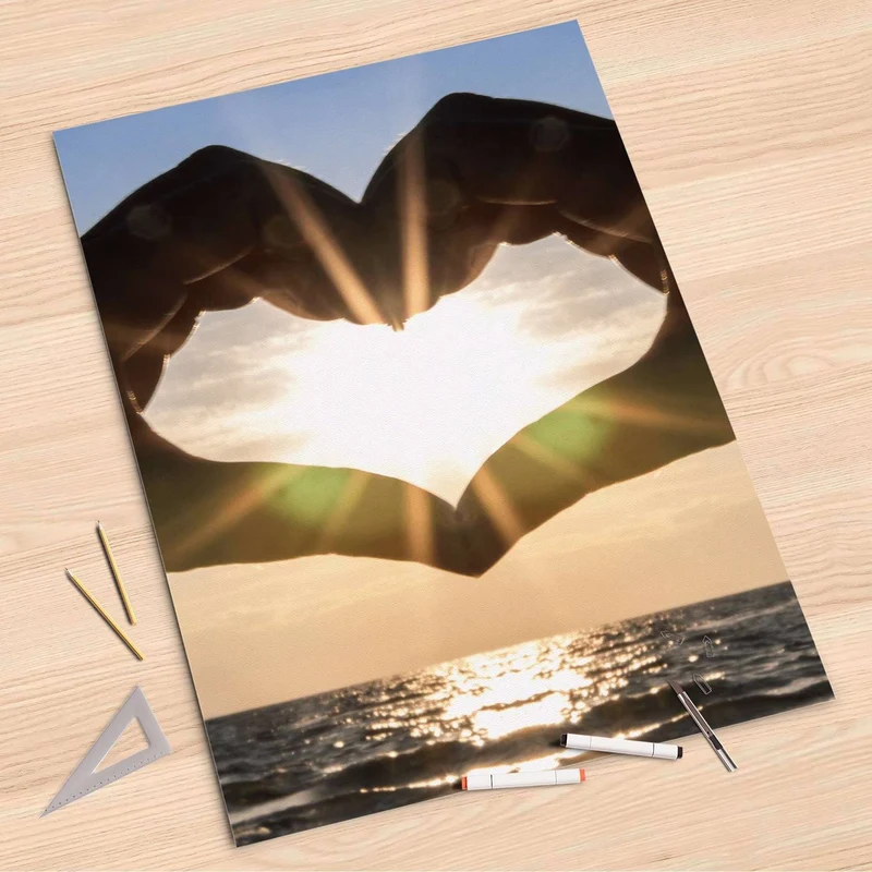 Folienbogen (80x120 cm) - Design: Sunny Heart
