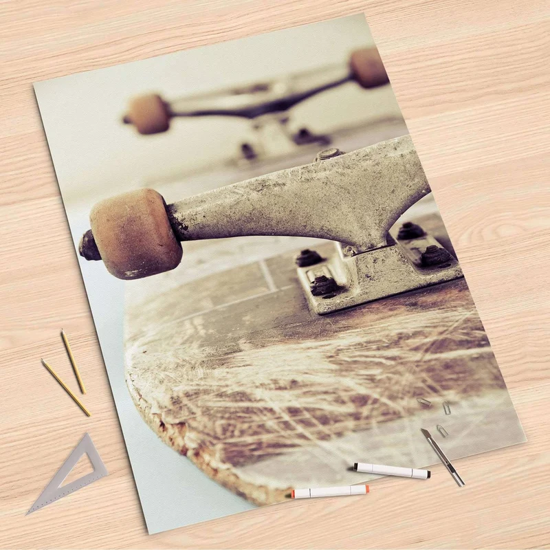 Folienbogen (80x120 cm) - Design: Skateboard