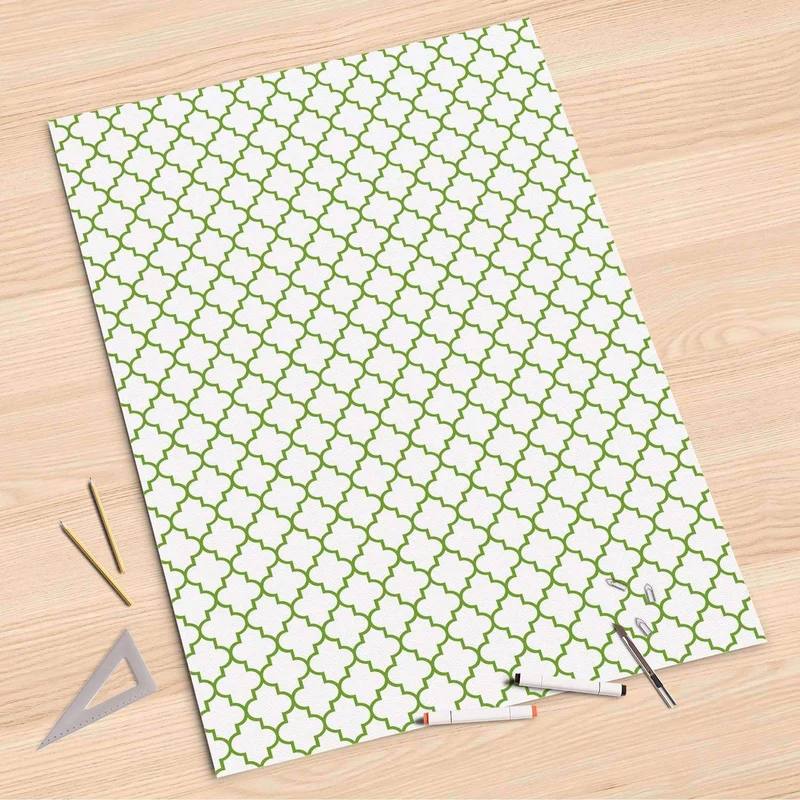Folienbogen (80x120 cm) - Design: Retro Pattern - Grün