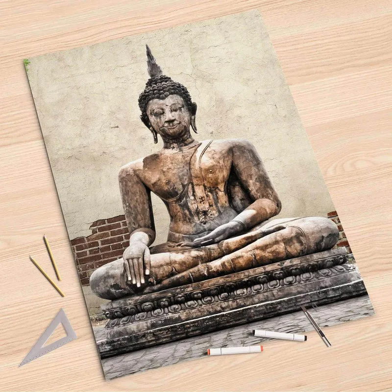 Folienbogen (80x120 cm) - Design: Relaxing Buddha