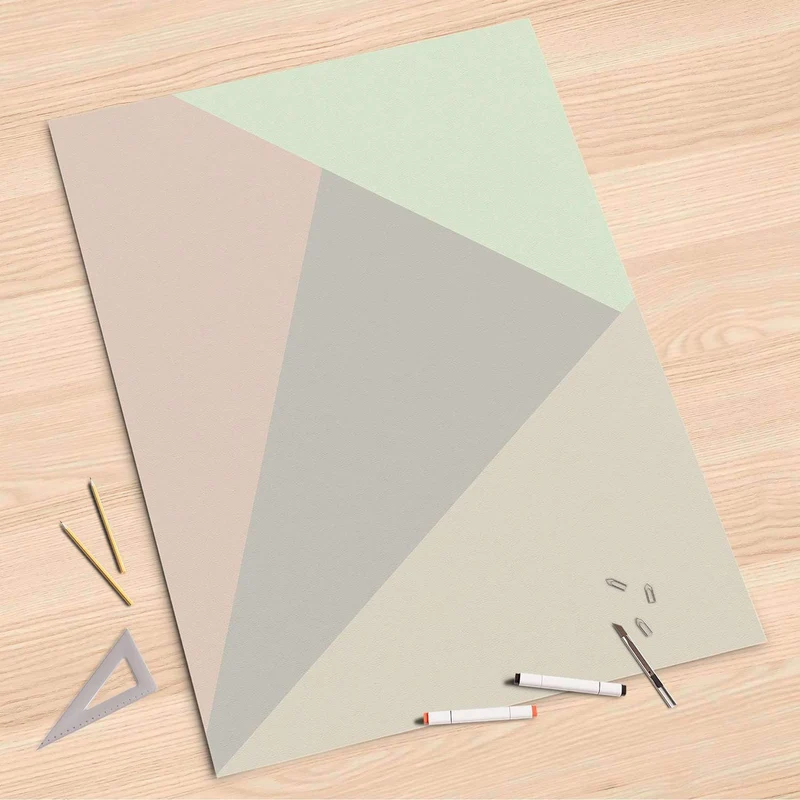 Folienbogen (80x120 cm) - Design: Pastell Geometrik