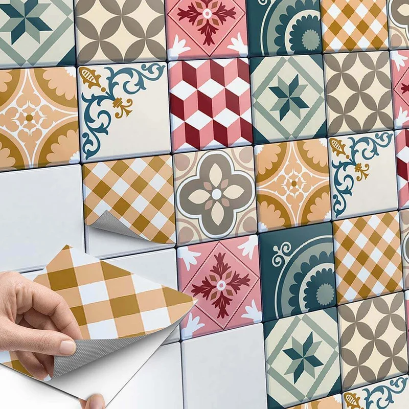 Fliesenaufkleber Set für Küche & Bad - Design: Swedish Tiles
