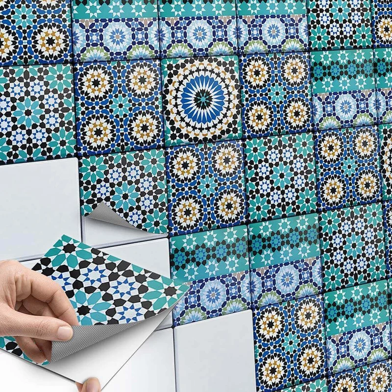 Fliesenaufkleber Set für Küche & Bad - Design: Tuerkisches Mosaik