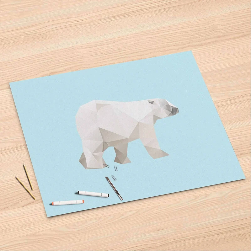 Folienbogen (120x80 cm) - Design: Origami Polar Bear