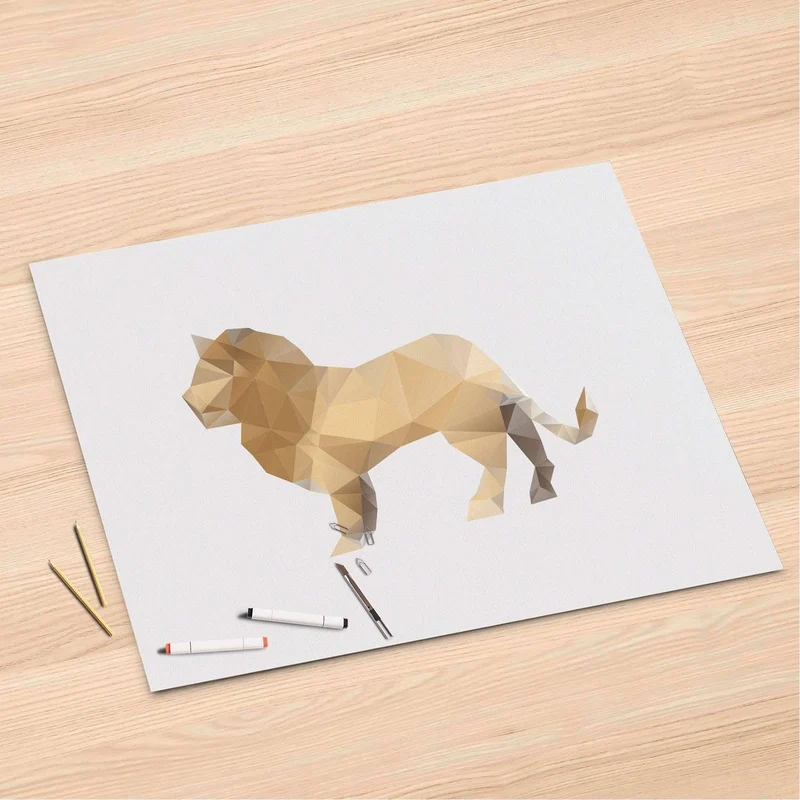 Folienbogen (120x80 cm) - Design: Origami Lion