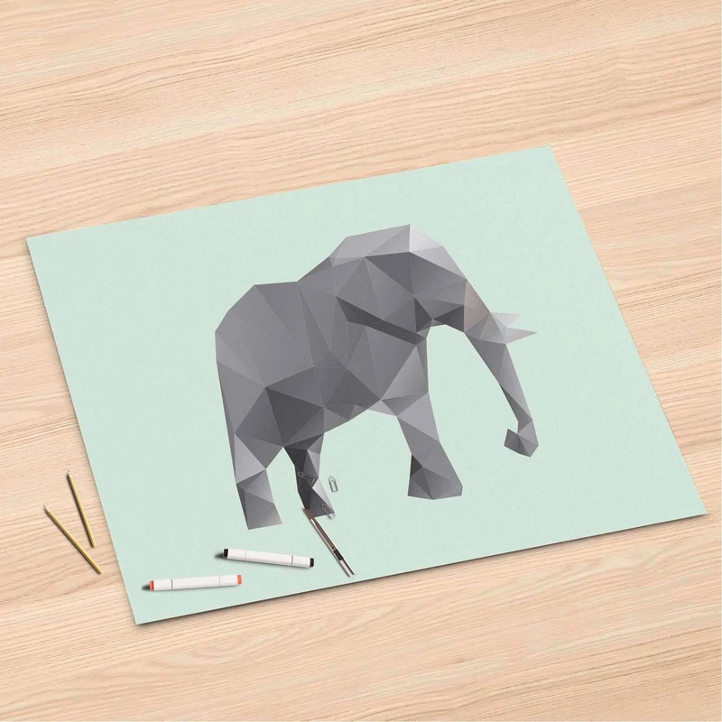 Folienbogen (120x80 cm) - Design: Origami Elephant