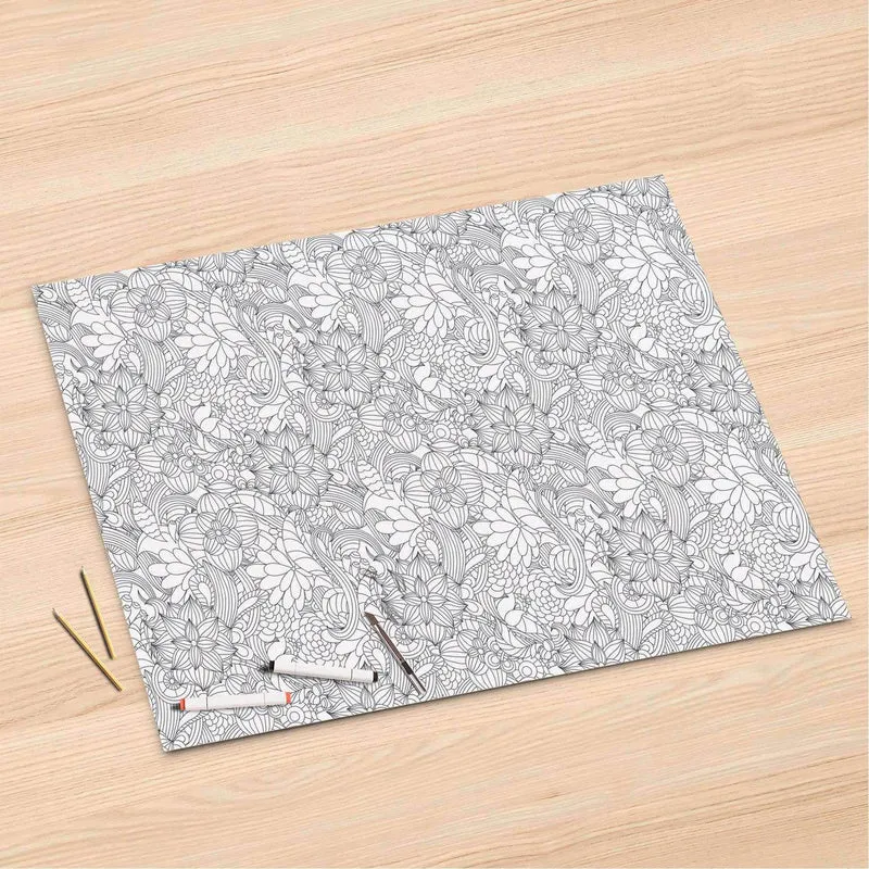 Folienbogen (120x80 cm) - Design: Flower Lines 2