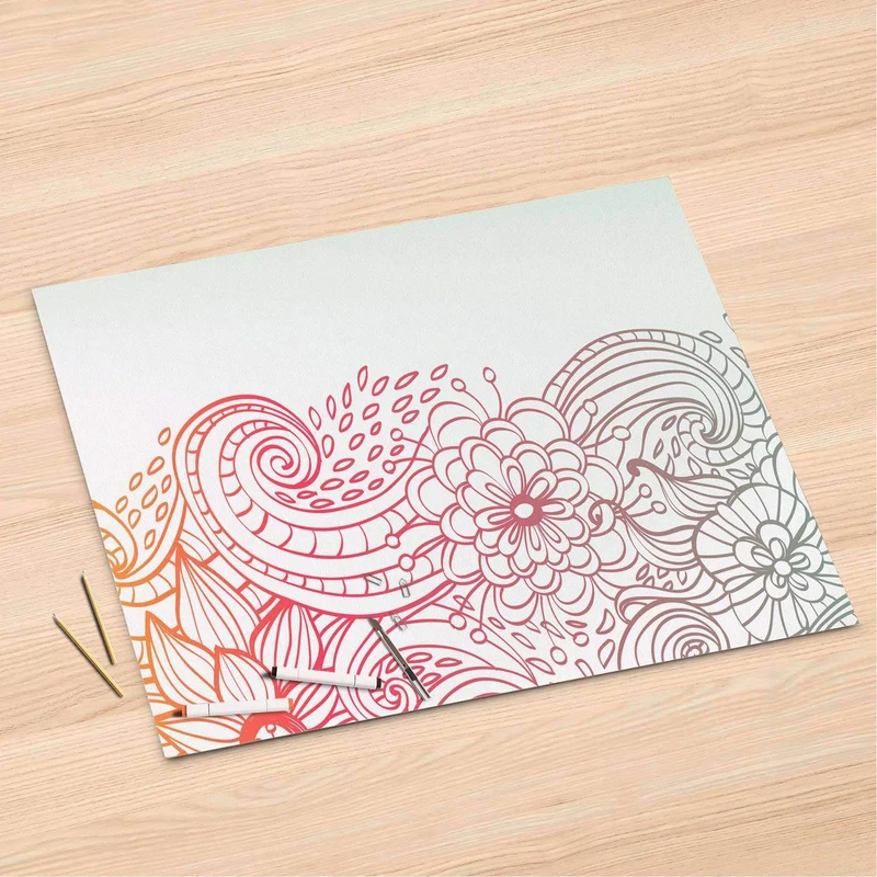 Folienbogen (120x80 cm) - Design: Floral Doodle