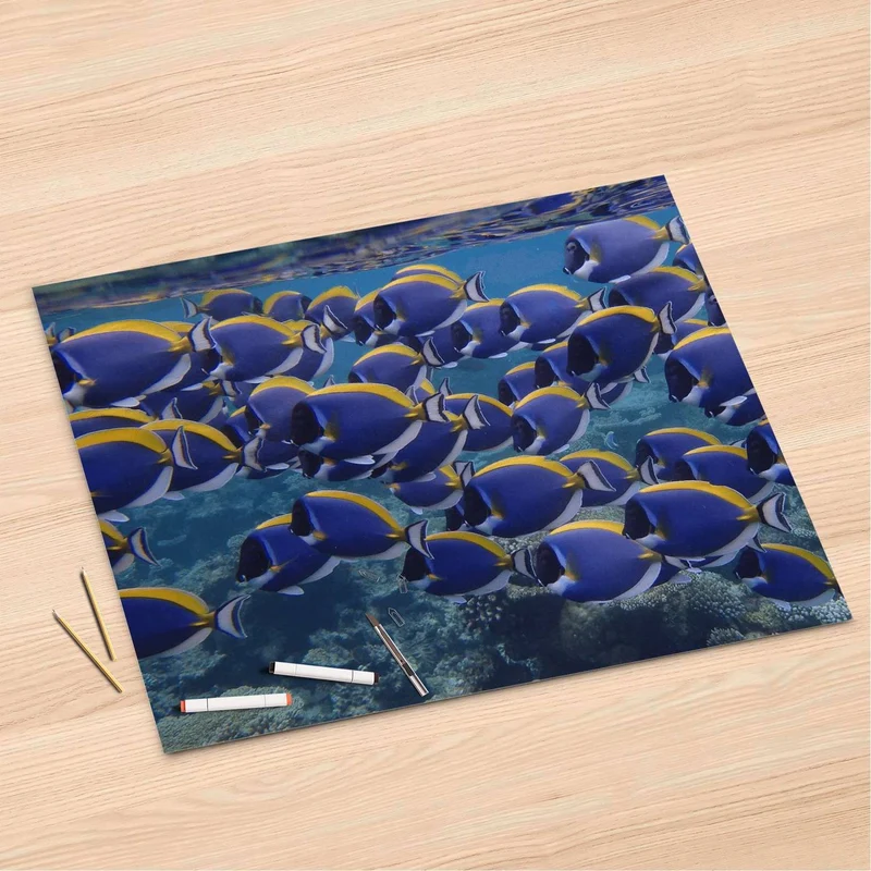 Folienbogen (120x80 cm) - Design: Fish swarm