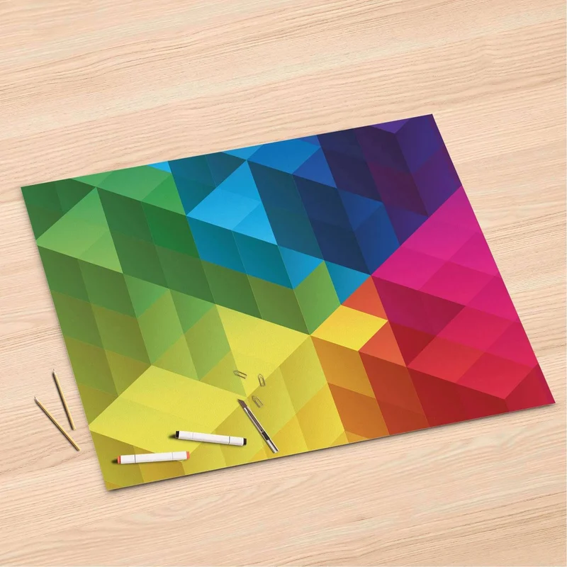 Folienbogen (120x80 cm) - Design: Colored Cubes