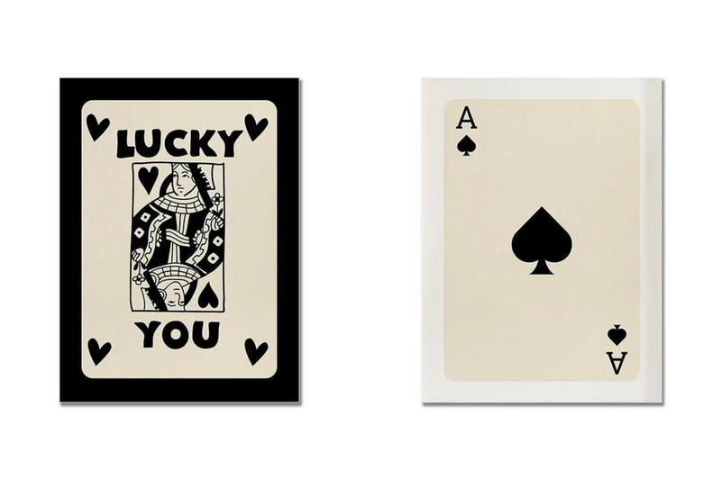 Poster Poker Ass Karte · Dame Karte · Geschenkidee · Glücks Karte · Deko Print ohne Rahmen