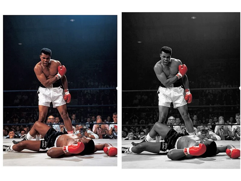Poster Boxer Muhammad Ali Größter aller Zeiten in verschiedenen Farben als Deko Print ohne Rahmen