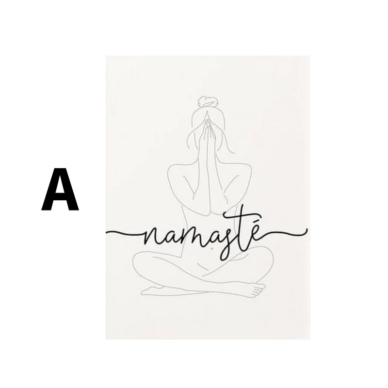 Poster Namaste Yoga Manifestierung als Deko Print ohne Rahmen