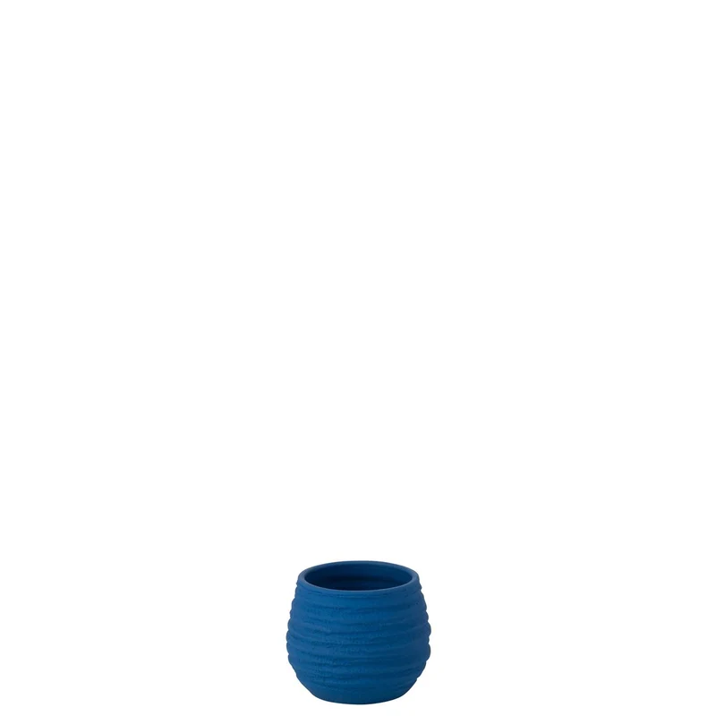J-Line Blumentopf Fiesta Keramik Blau Klein