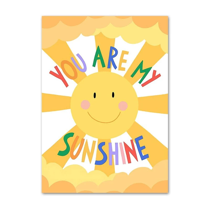 Poster Kinder Mädchen Power und Liebe als Deko Print ohne Rahmen