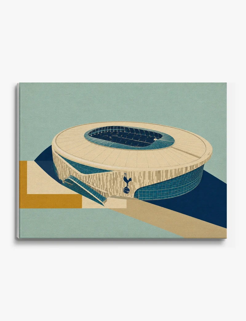 Tottenham Stadium Illustration Canvas Print