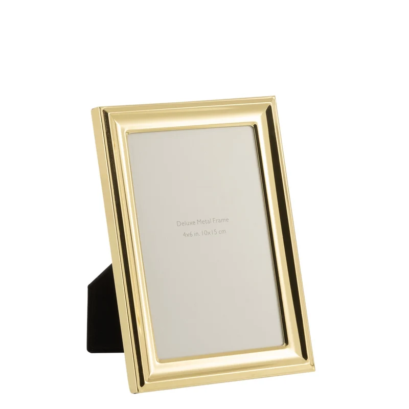 6er Set Klassischer Fotorahmen 10x15 - Premium Metall in Gold