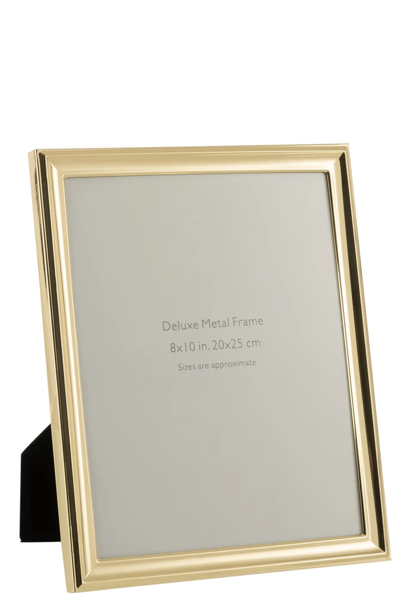 4er Set Klassischer Fotorahmen 20x25 - Elegantes Metall in strahlendem Gold