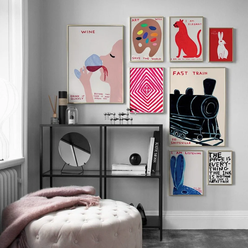 Poster Art Wine Cat · Pop Culture · Home Culture| Pictures Living room | Murals Bedroom | Decorative print without frame | Picture