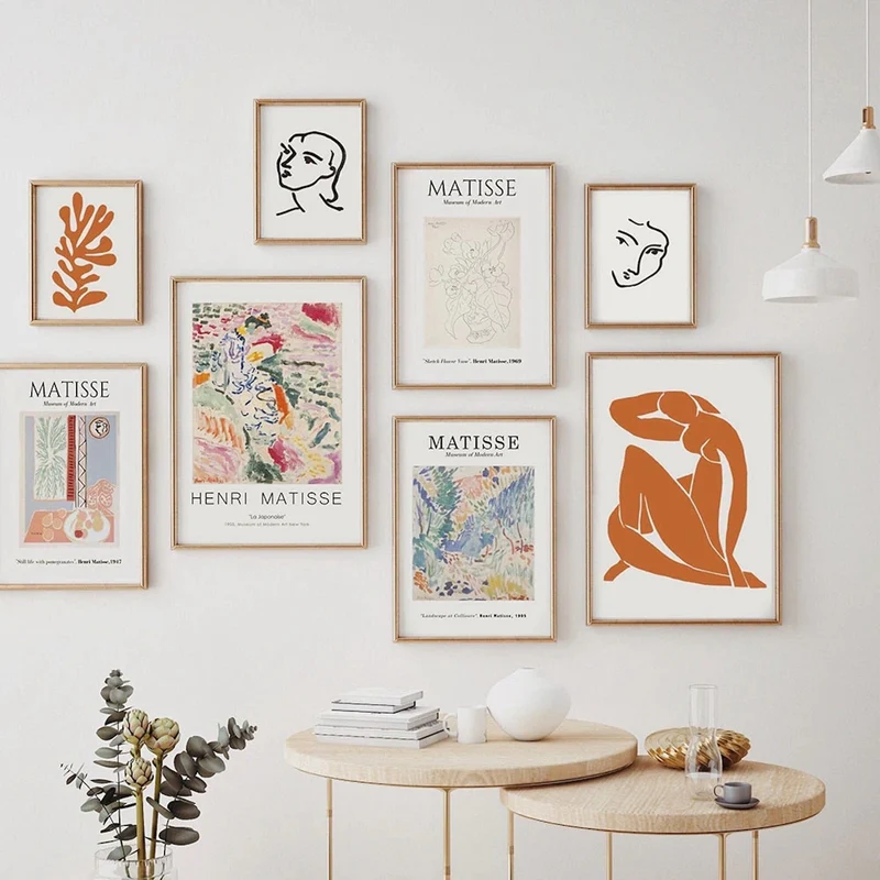 Poster Matisse Gesicht Abstrakt | Bilder Wohnzimmer | Wandbilder Schlafzimmer | Deko Print ohne Rahmen | Bilder Matisse Bunt
