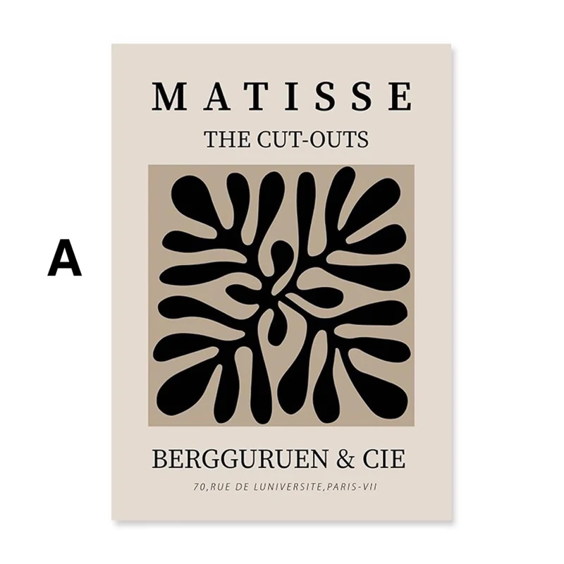 Poster Minimalistisch Matisse Cut Outs und Linienformen als Deko Print ohne Rahmen