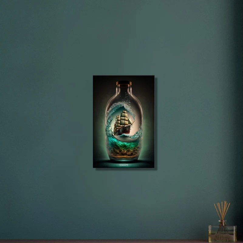Pirate Ship in Glas Bottle