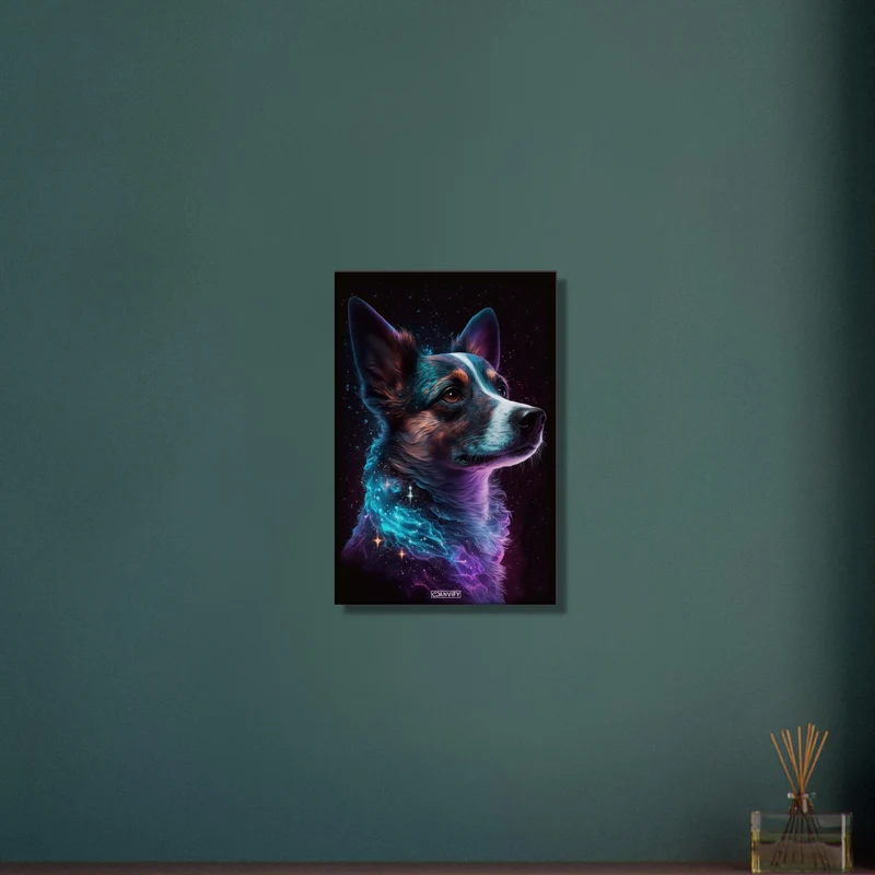 Nebula Border Collie Portrait