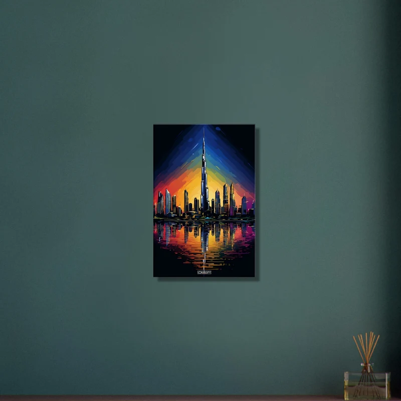 Splashed Dubai Skyline