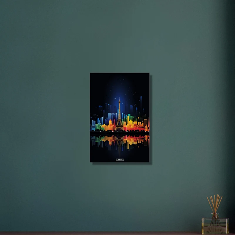 Colorized Paris Skyline