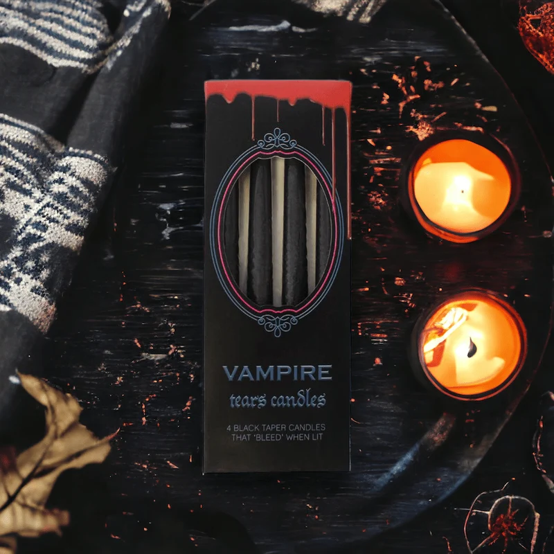 Vampir Kerzen ROTE Tränen! Schwarze Kerzen