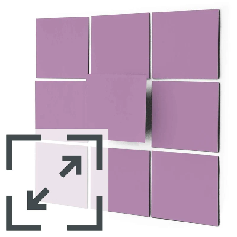 Eigene Größe - Fliesenaufkleber Set unifarben - Design: Flieder Light