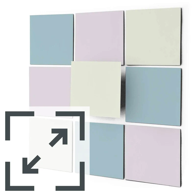 Eigene Größe - Fliesenaufkleber Set - Design: Samtfarben