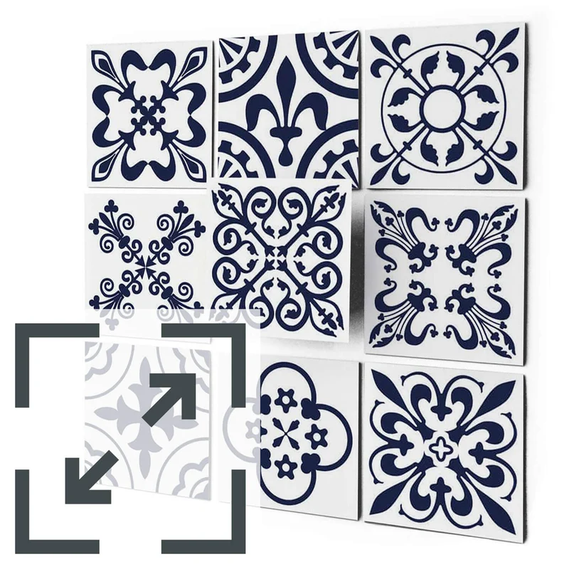 Eigene Größe - Fliesenaufkleber Set - Design: Paris Love