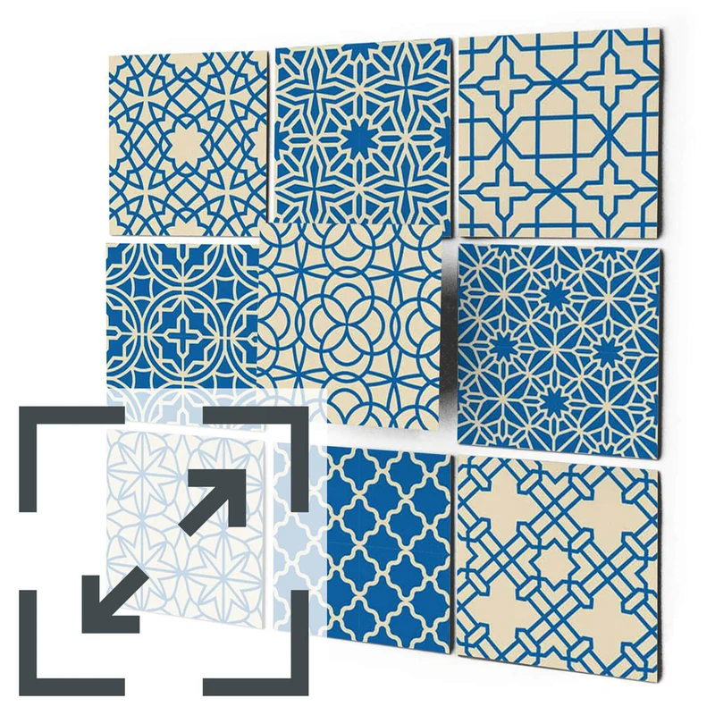 Eigene Größe - Fliesenaufkleber Set - Design: Pattern Design