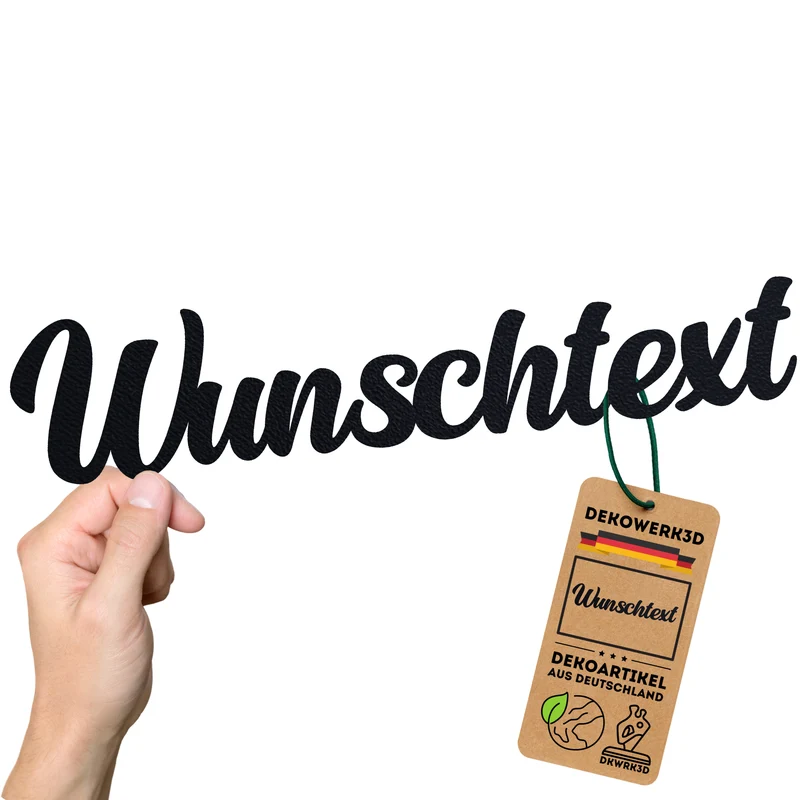 Wunschtext Schild