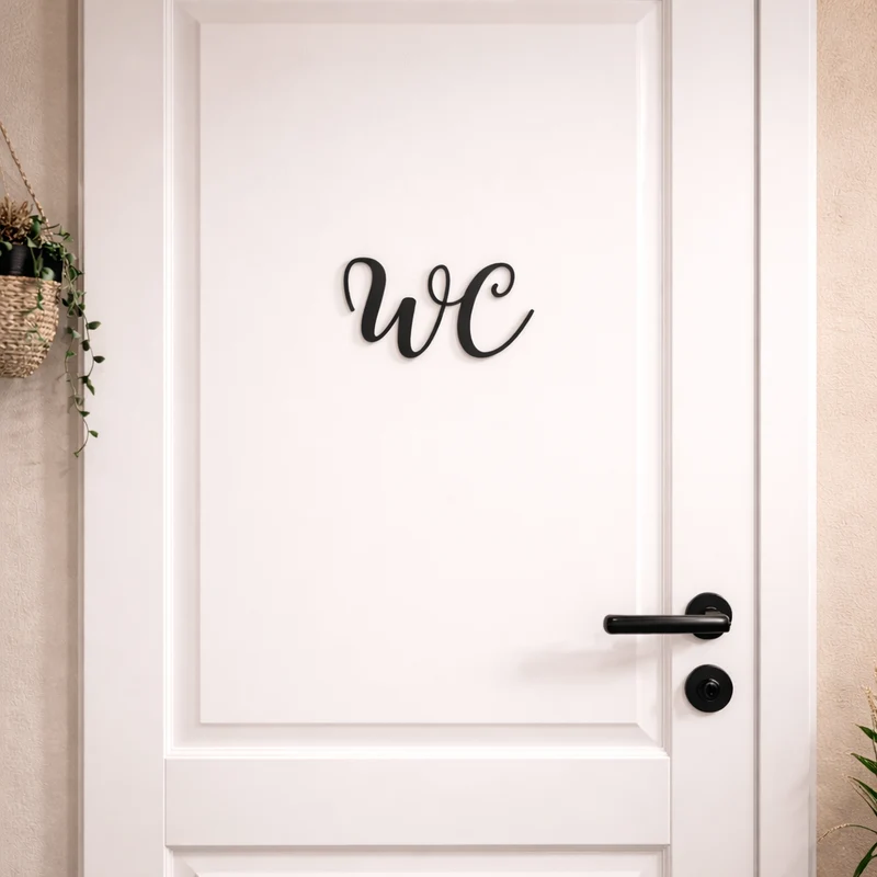 WC elegant Schild