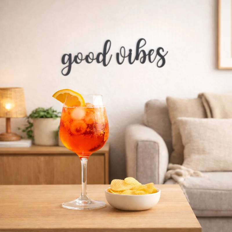 good vibes elegant Schild