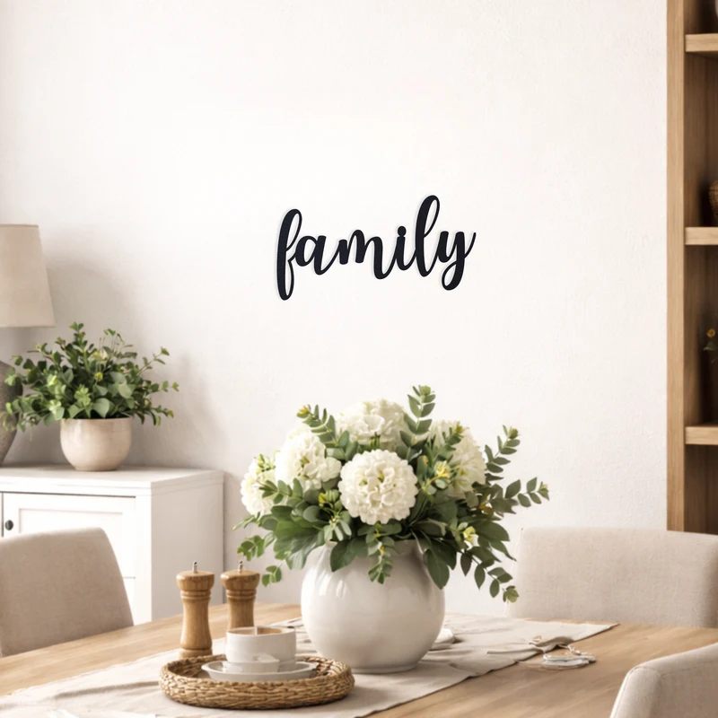 family elegant Schild
