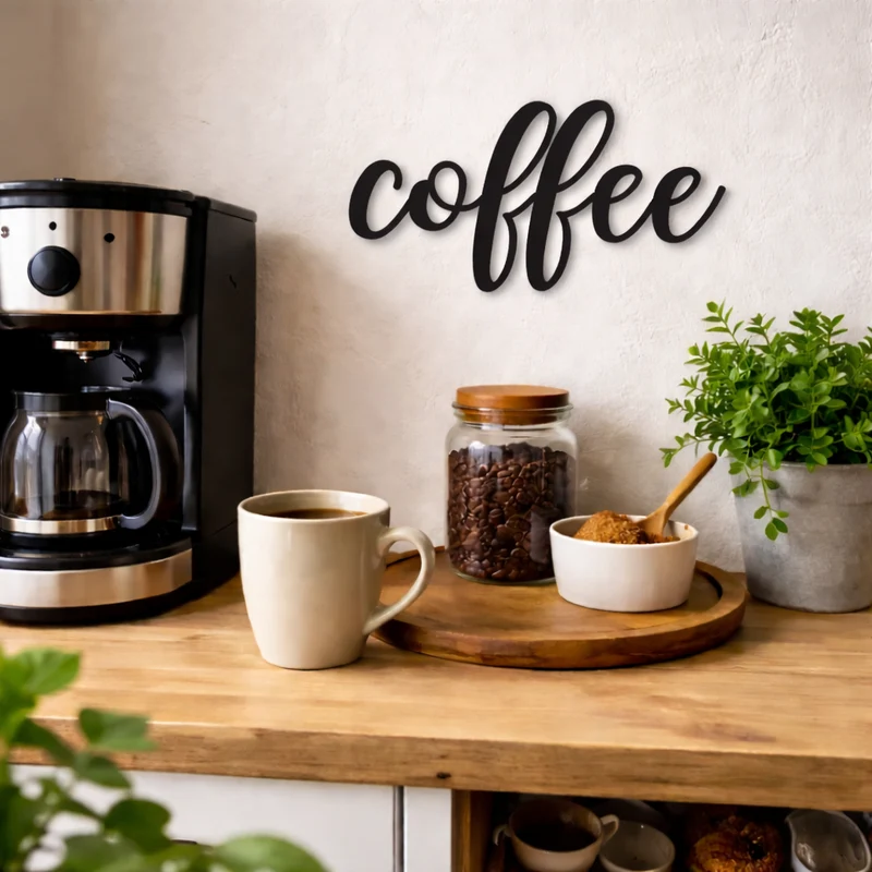 coffee elegant Schild