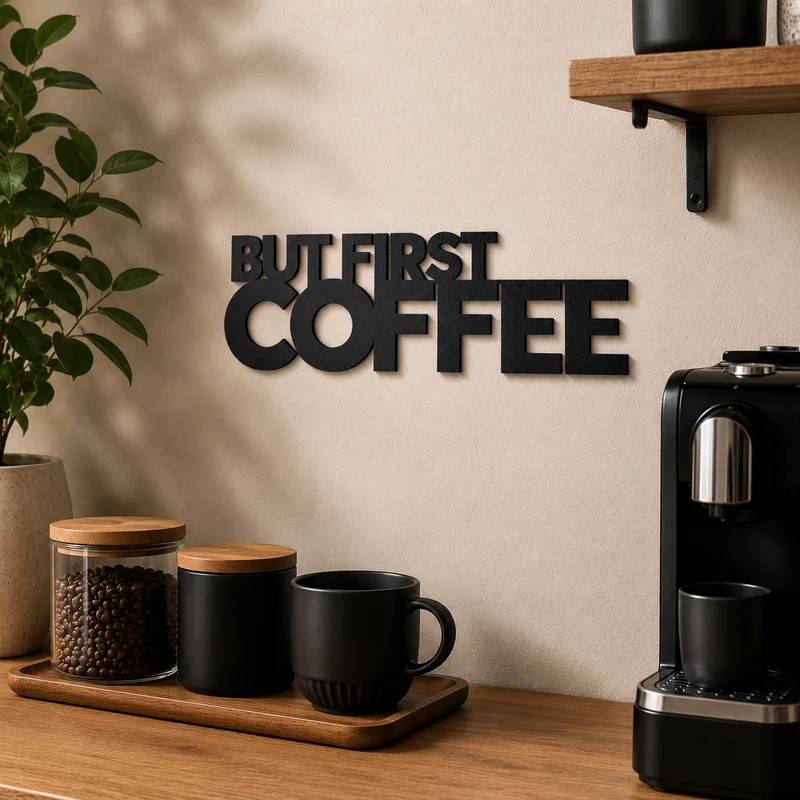 But first Coffee Schild